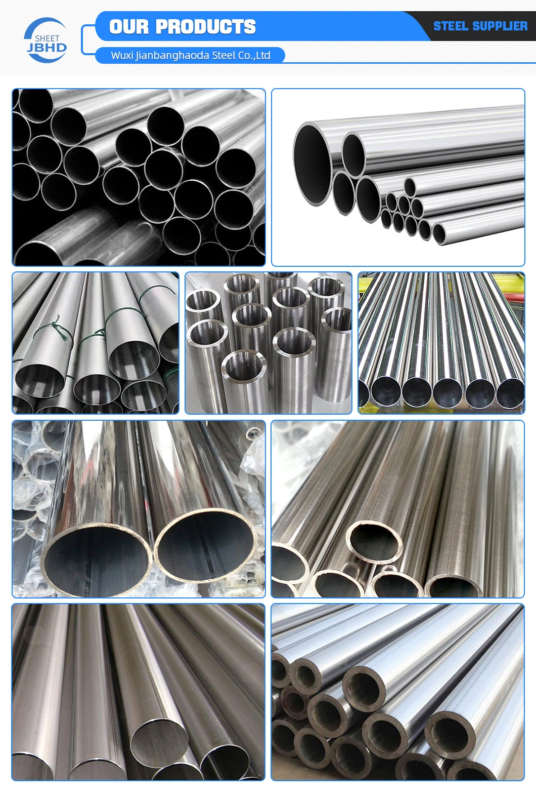 Nickel Alloy Pipe Inconel 600 601 625 Nickel-Based Alloy Steel ASTM B444 Uns N06625 Incoloy