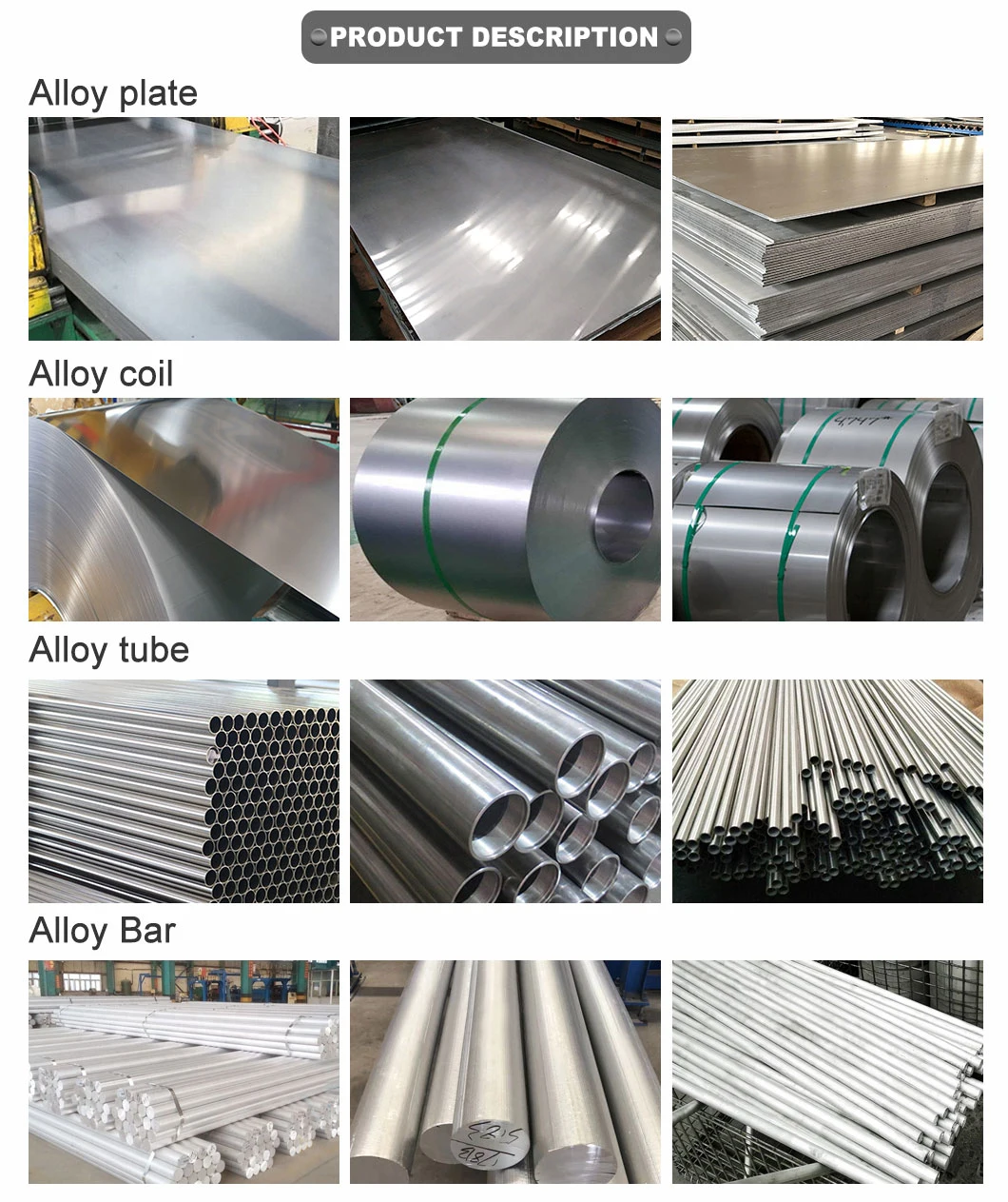 Best Selling with Top Quality Nickel Alloy Round Bar Hasteloy C22 Inconel 600 625 718 738 with CE Certificate